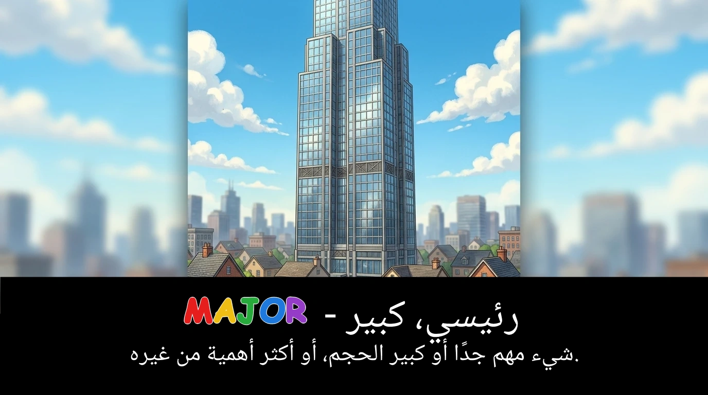 Arabic Illustration for major